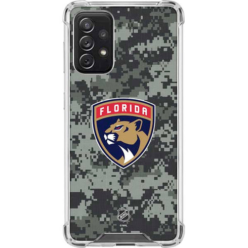 NHL Florida Panthers Camo Galaxy A72 5G Clear Case